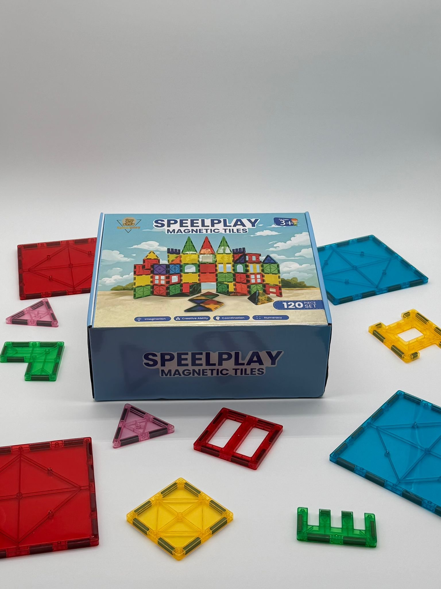 speelplay magnetic tiles 120 pcs 9 speelplay magnetic tiles 120 pcs 9