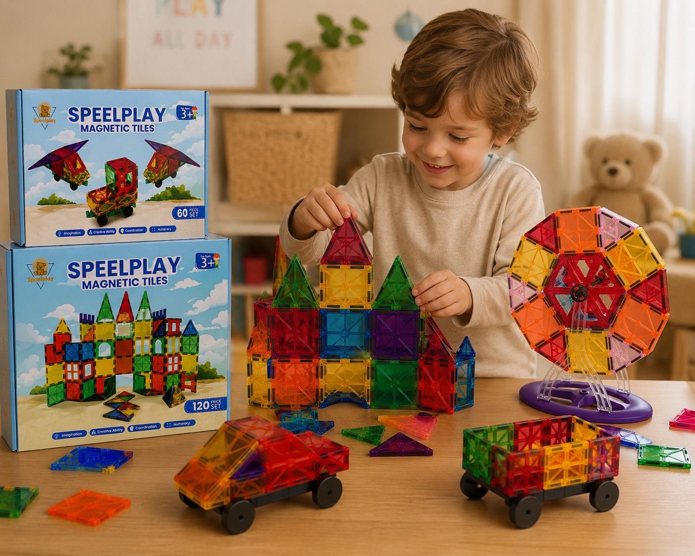 speelplay magnetic tiles 180 pcs 7 speelplay magnetic tiles 180 pcs 7