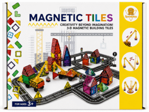speelplay magnetic tiles road set a
