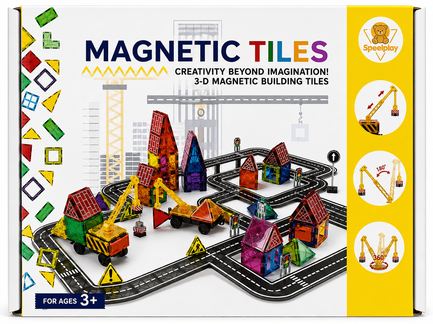 speelplay magnetic tiles road set a speelplay magnetic tiles road set a