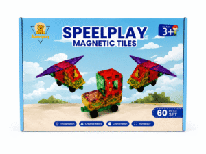 Home speelplay magnetic tiles set 60 pcs a