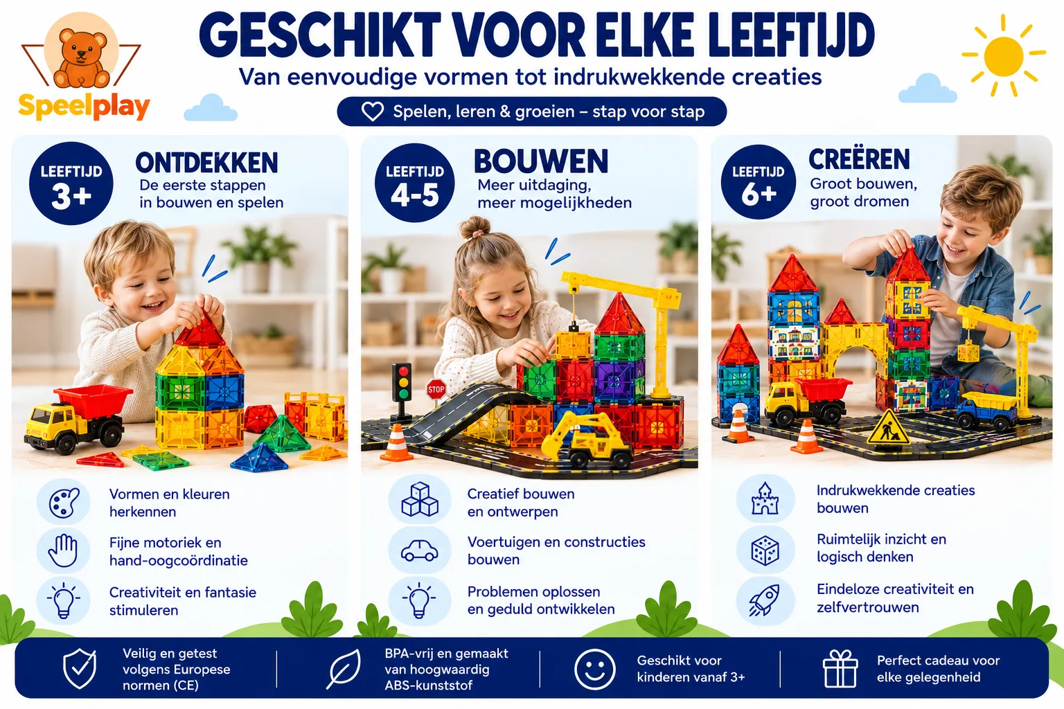 Magnetic Tiles City Set – 116 Pieces - Image 6